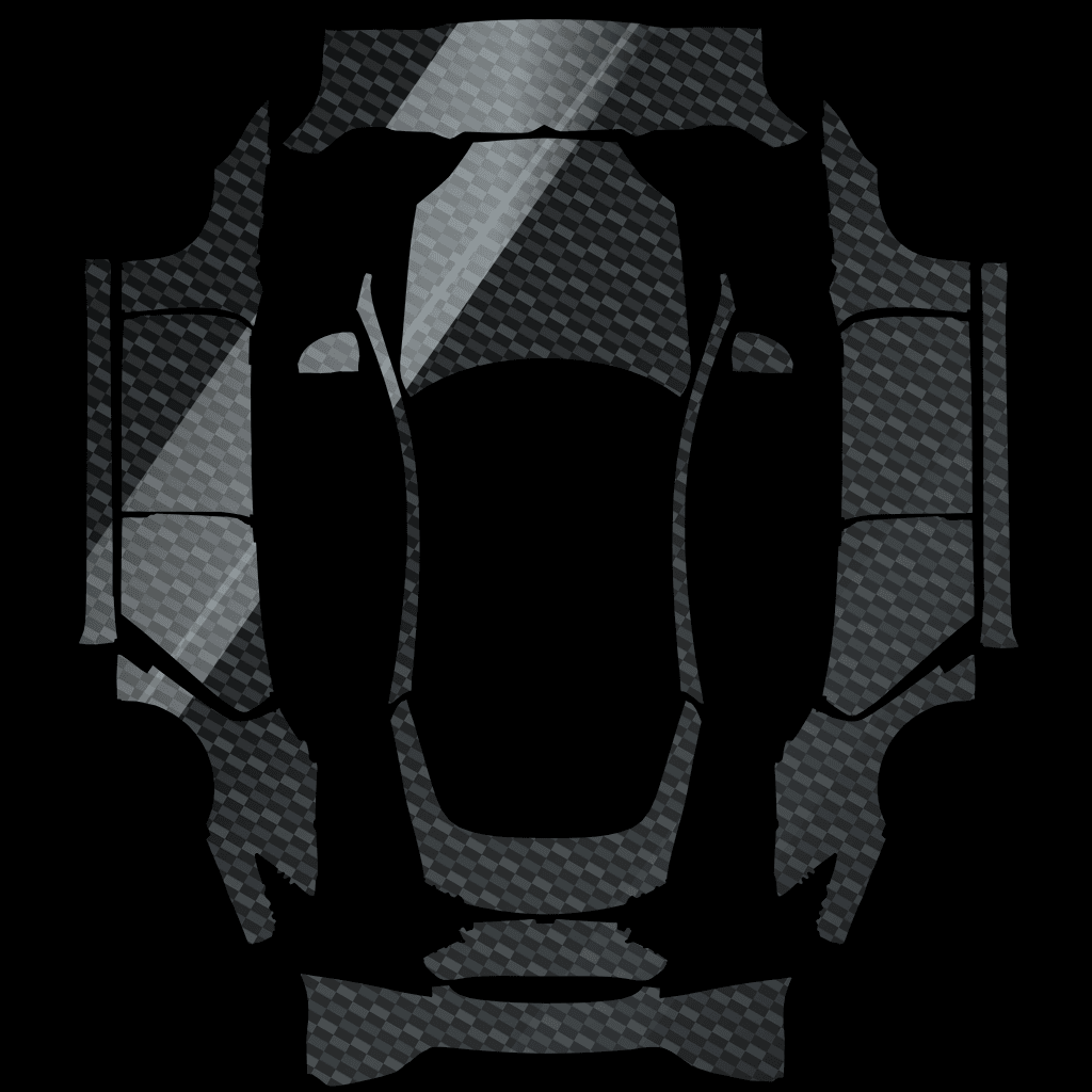Gloss Carbon Fiber Model S 2021+ Tesla digital wrap PNG preview