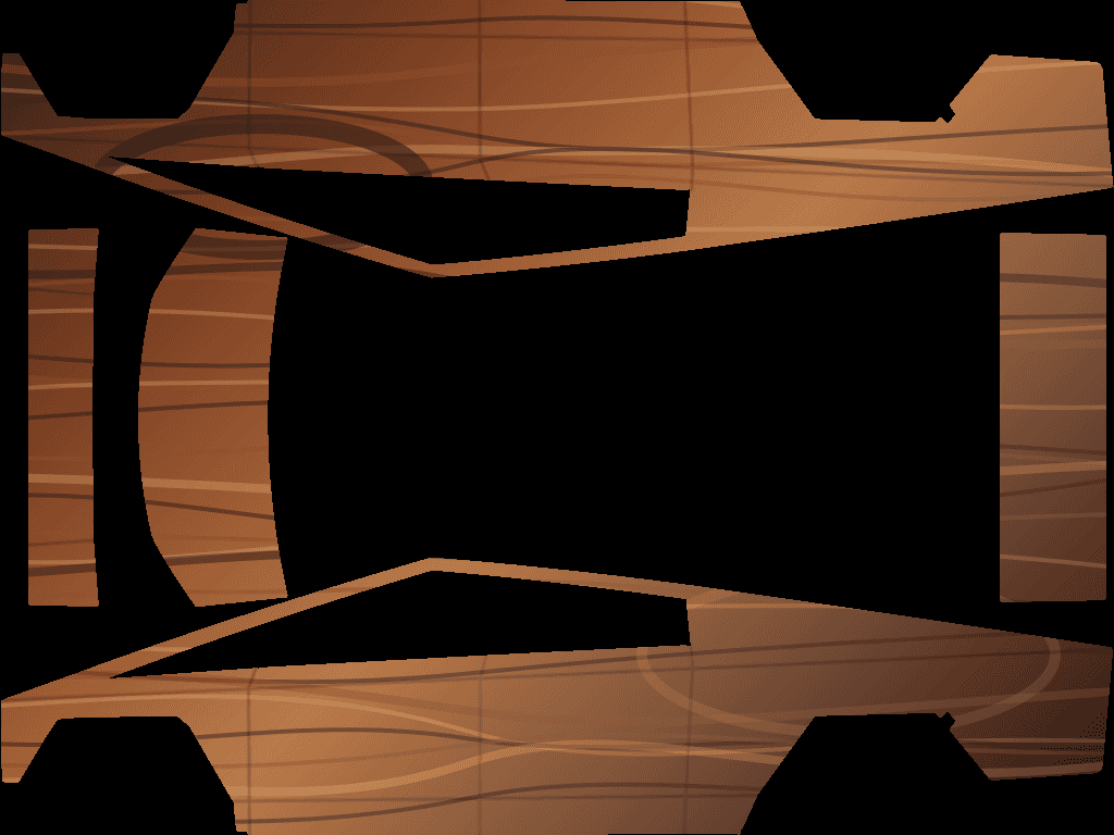 Walnut Wood Cybertruck Tesla digital wrap PNG preview