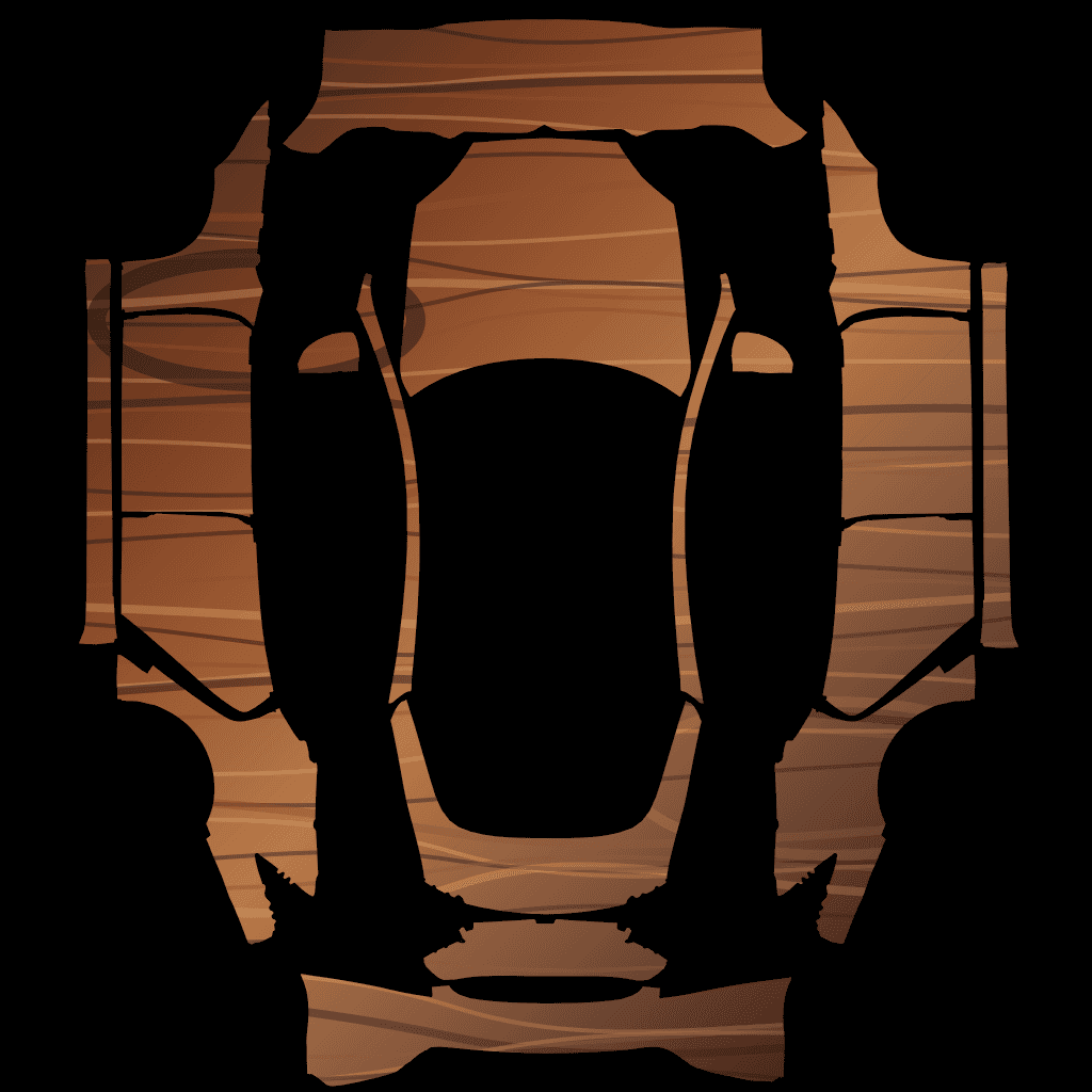 Walnut Wood Model S 2021+ Tesla digital wrap PNG preview