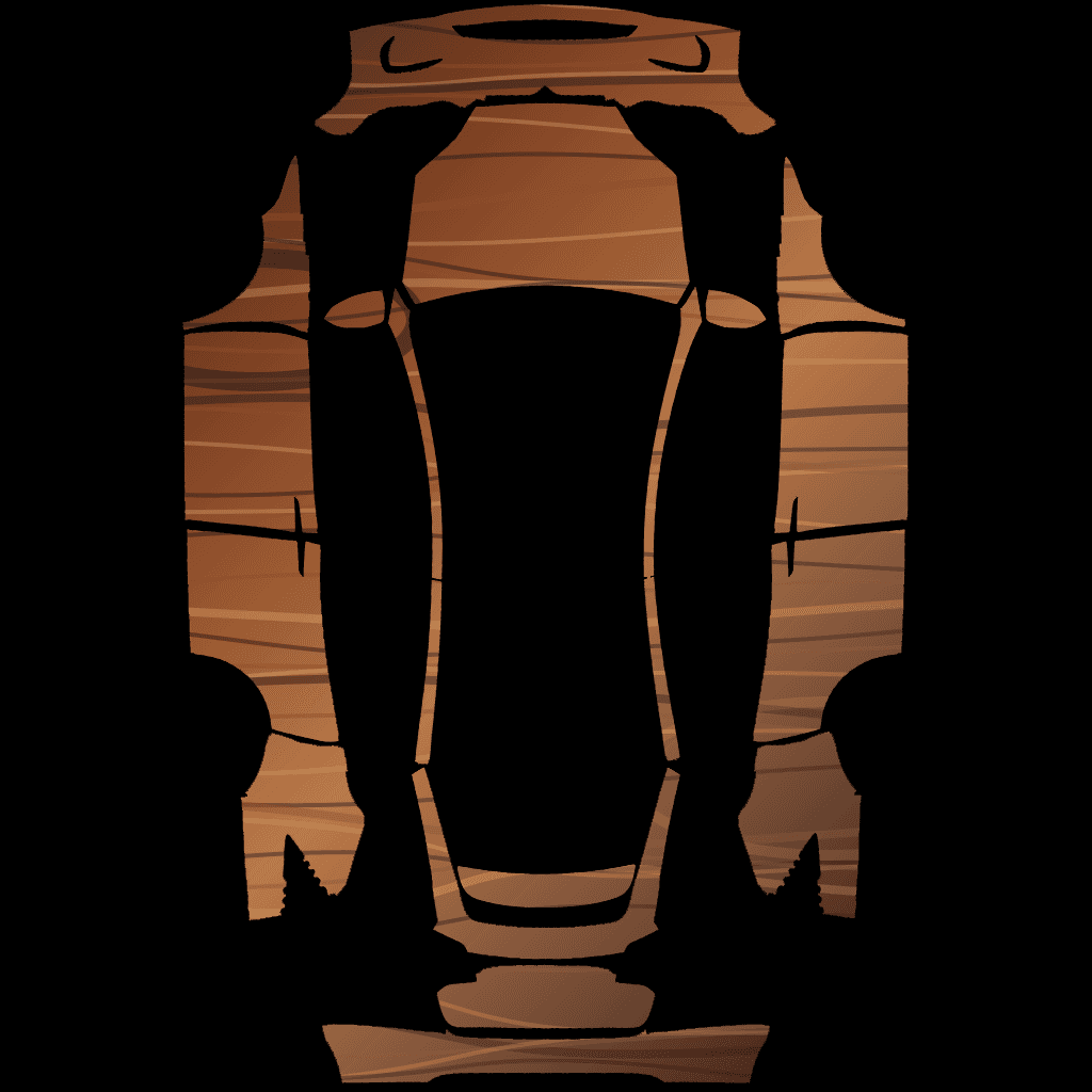 Walnut Wood Model X 2021+ Tesla digital wrap PNG preview