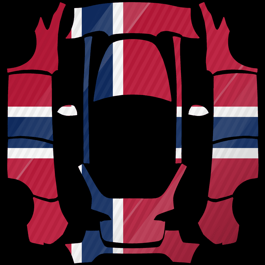Norway — Nordic Cross Model Y 2023+ Tesla digital wrap PNG preview